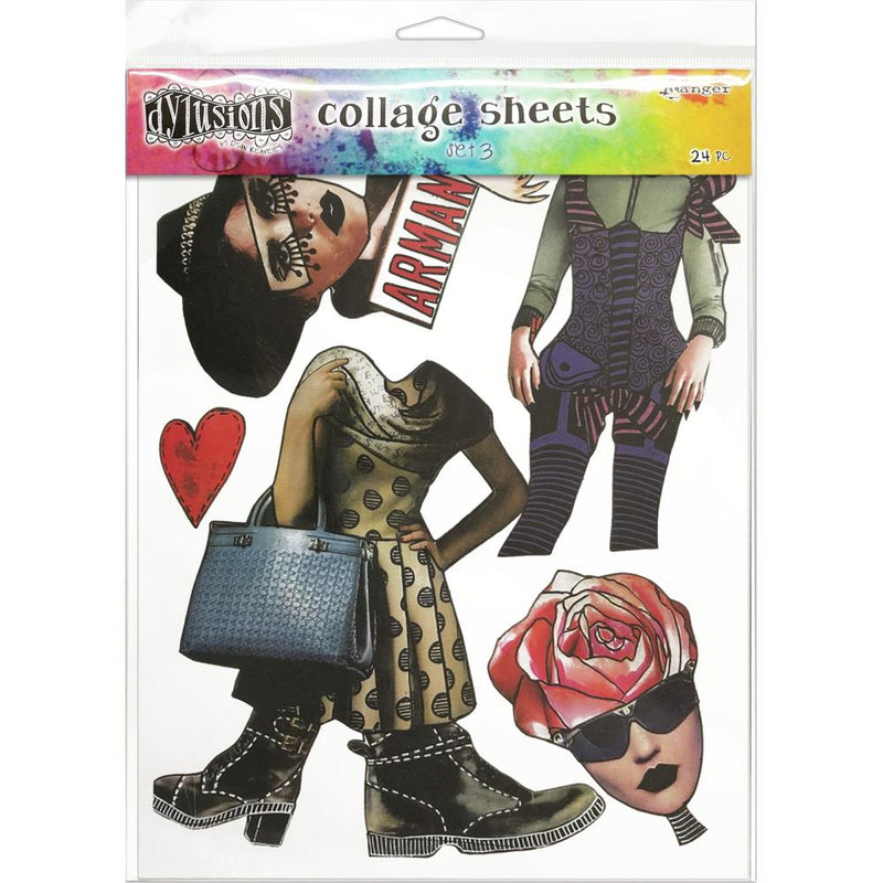 Dyan Reaveley's Dylusions Collage Sheets  Set 3, 8.5"X11" 24Pgs, DYA76360