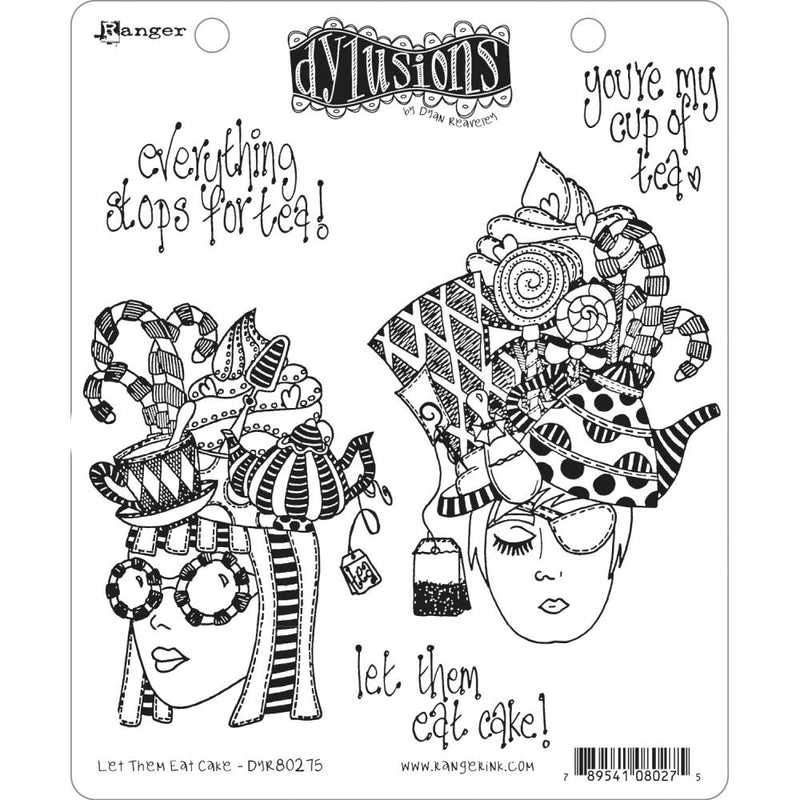 Dyan Reaveley's Dylusions Stamp Set - Let Them Eat Cake, DYR80275