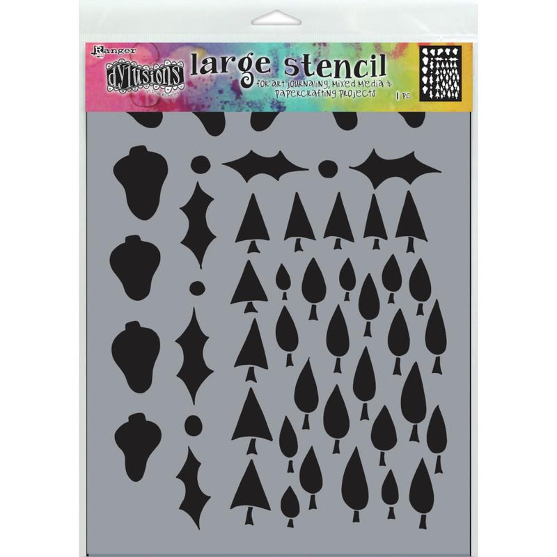 Dyan Reaveley's Dylusions Stencil, Large 9x12 - Tree Border, DYSL78050