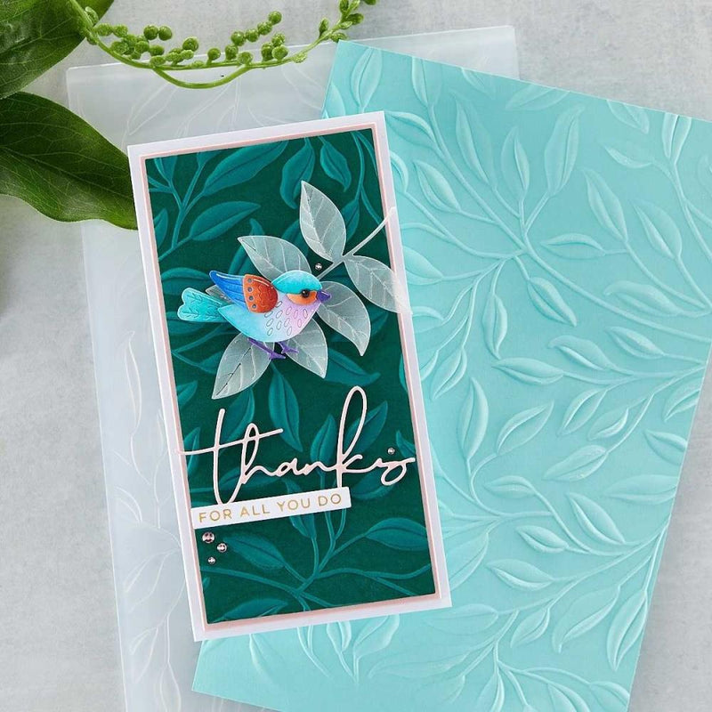 Spellbinders 3D Embossing Folder - Leafy, E3D-030