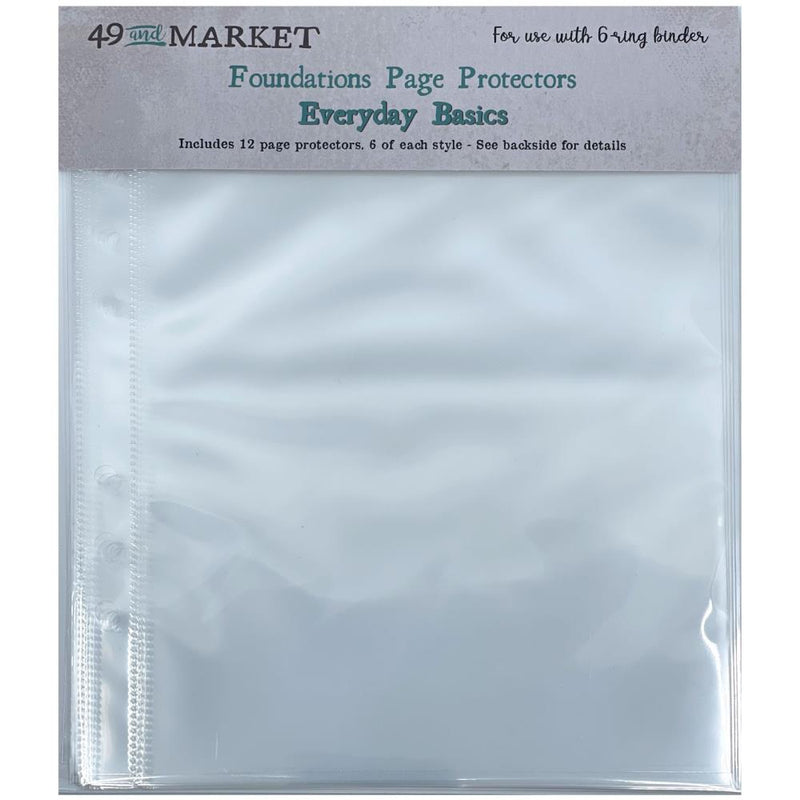 49 and Market Foundations Page Protectors 6x8 - Everyday Basics, FA33935