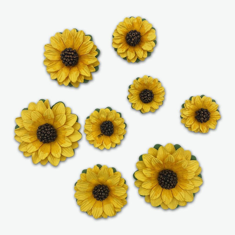 49 and Market Paper Flowers - Sunflowers - Amber, FM-37803