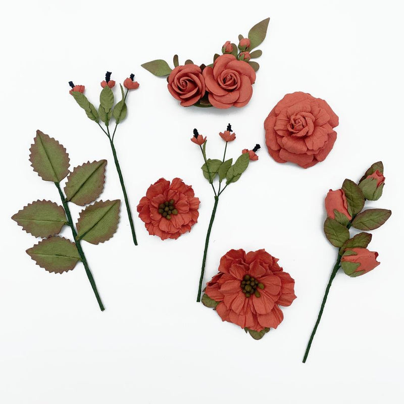 49 and Market Paper Flowers - Nature's Bounty - Salsa, FM-38411