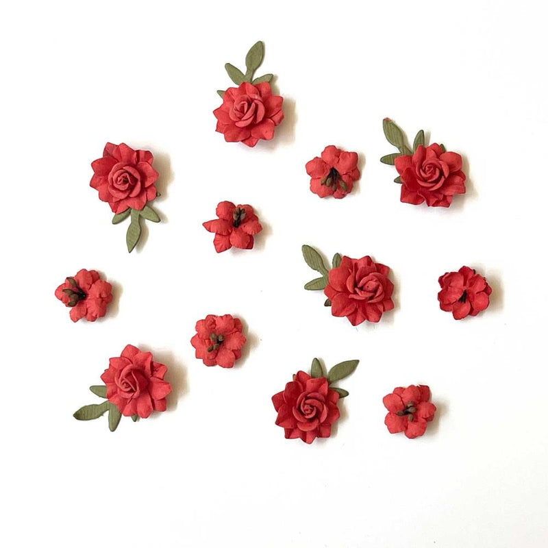 49 and Market Paper Flowers - Florets - Salsa, FM-38954