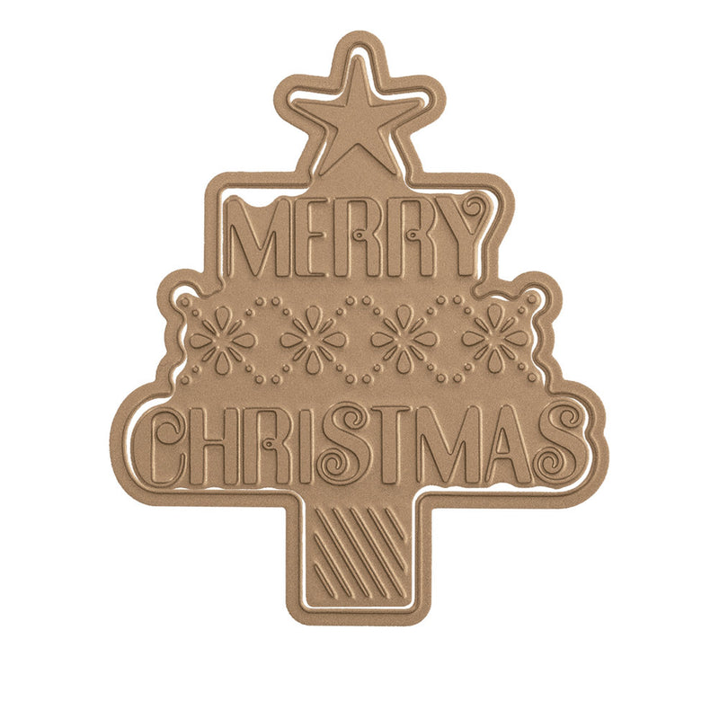 Glimmer Hot Foil Plate -  Merry Christmas, GLP-053 Retired