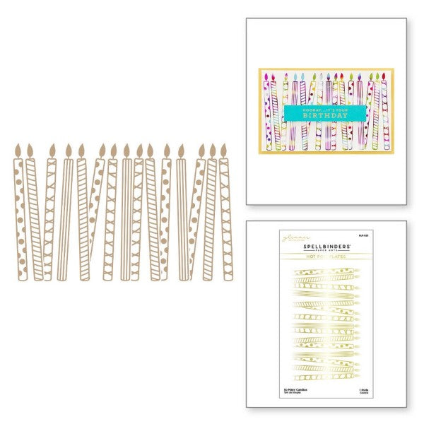 Spellbinders - So Many Candles Glimmer Hot Foil Plates, GLP-323