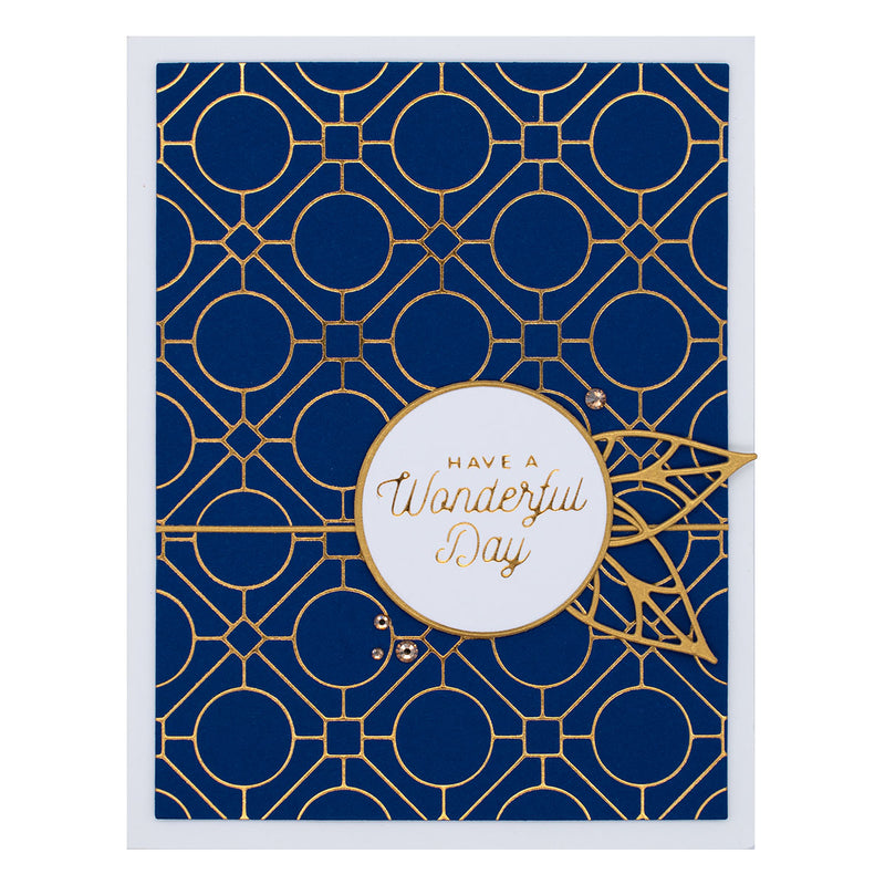 Spellbinders Glimmer Hot Foil Plate - Geometric Optical Background, GLP-332