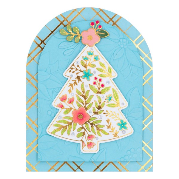 Spellbinders Glimmer Hot Foil Plate & Die Set - Blooming Tree, GLP-350