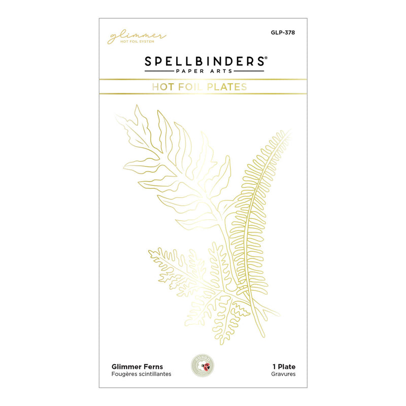 Spellbinders Glimmer Hot Foil Plate - Glimmer Ferns, GLP-378