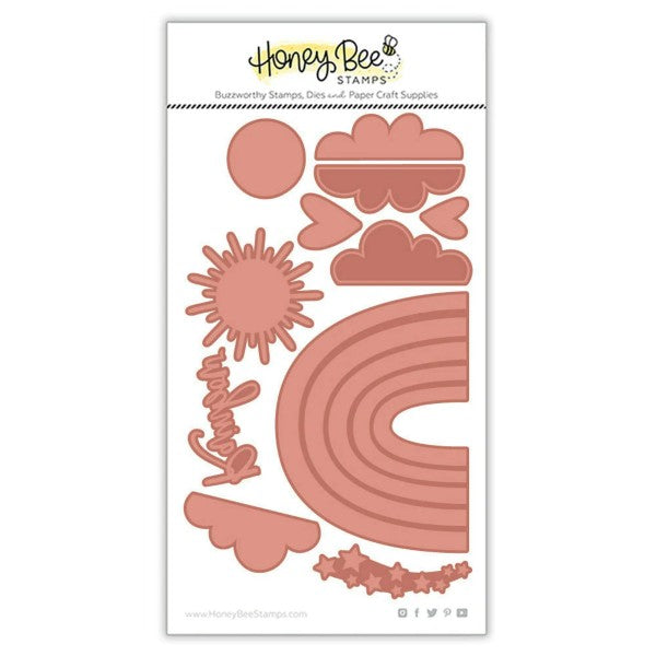 Honey Bee - Rainbow Hot Foil Plate, HBDS-RAIHFP