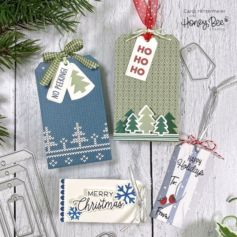 Honey Bee - Tag, You're It: Holidays Stamp & Honey Cuts Sets, HBST-393, HBDS-393