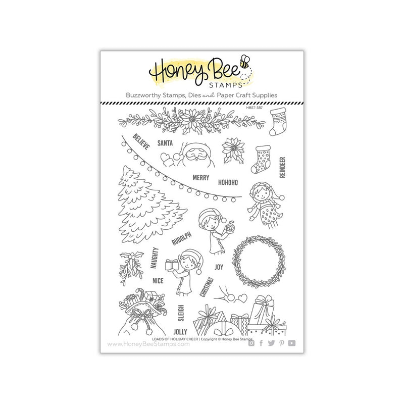 Honey Bee - Loads of Holiday Cheer Stamp & Honey Cuts Sets, HBST387, HBDS387