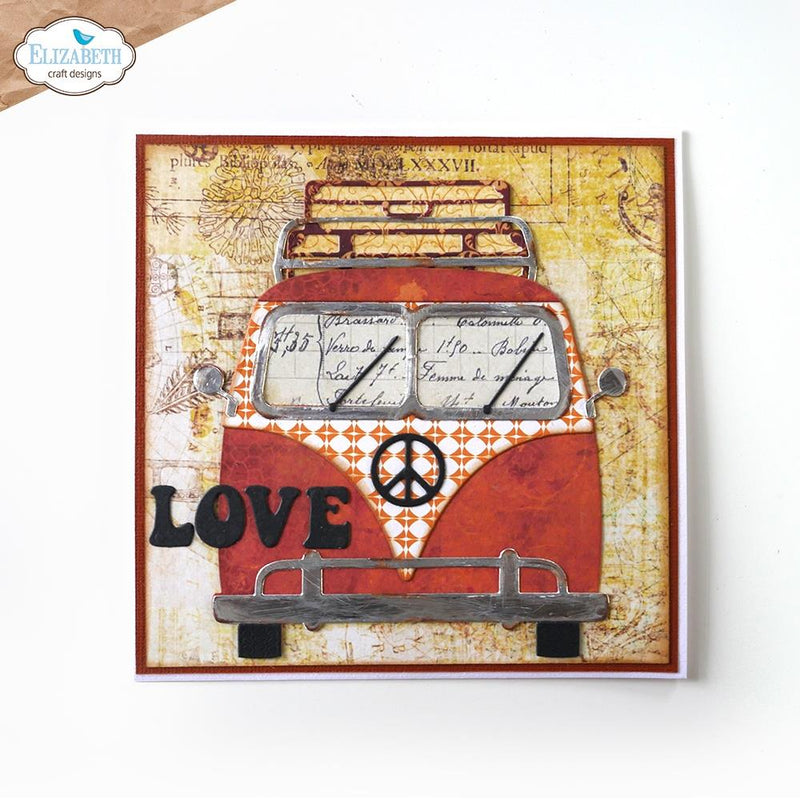 Elizabeth Craft Designs Stamp and Die Kit - Retro Bus, K008