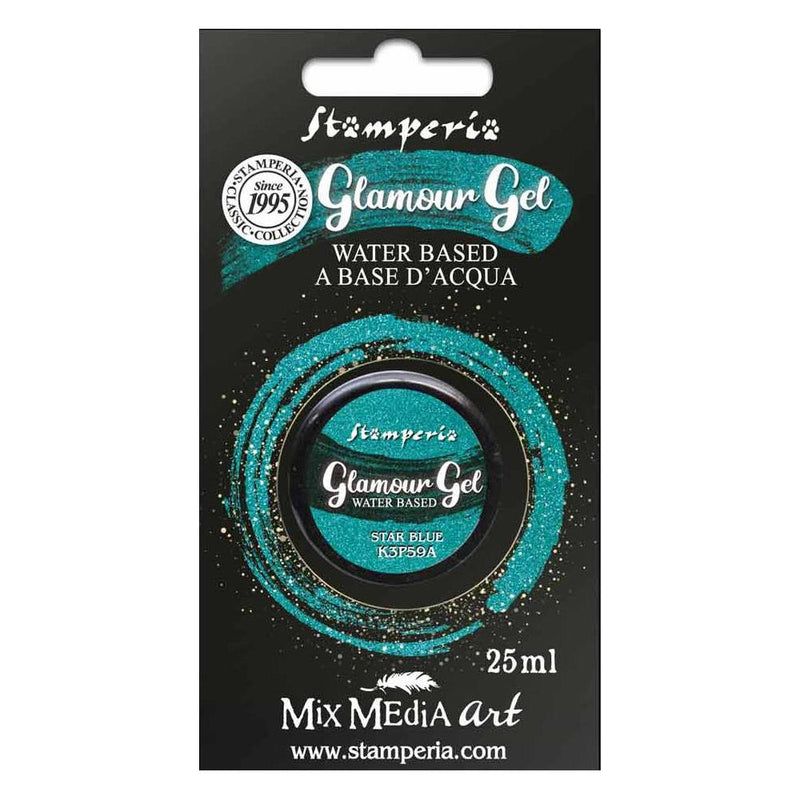 Stamperia Glamour Gel - Star Blue 25ml, K3P59A WAS $8.60