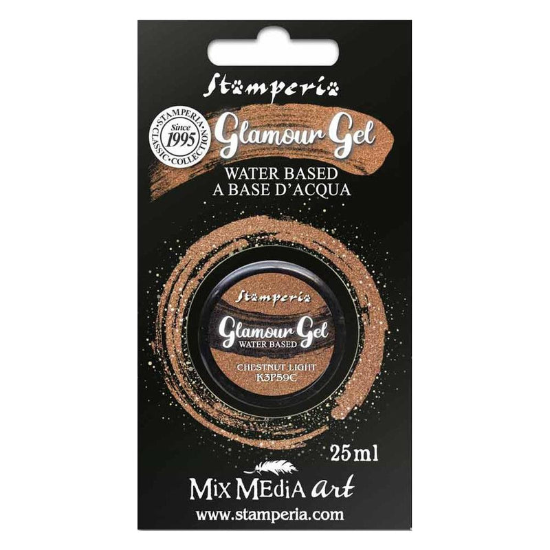 Stamperia Glamour Gel - Chestnut Light 25ml, K3P59C WAS $8.60