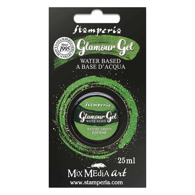 Stamperia Glamour Gel - Nature Green 25ml, K3P59G WAS $8.60