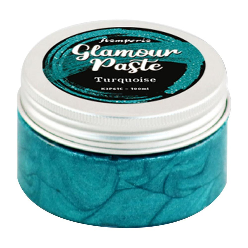 Stamperia Glamour Paste - Turquoise 100ml, K3P61C WAS $9.95