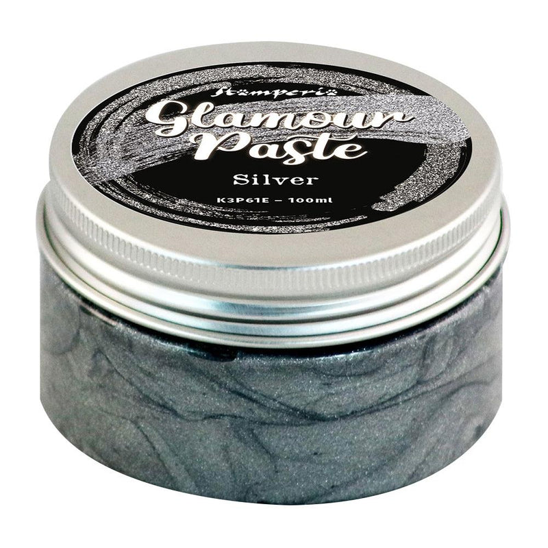 Stamperia Glamour Paste - Silver 100ml, K3P61E WAS $9.95