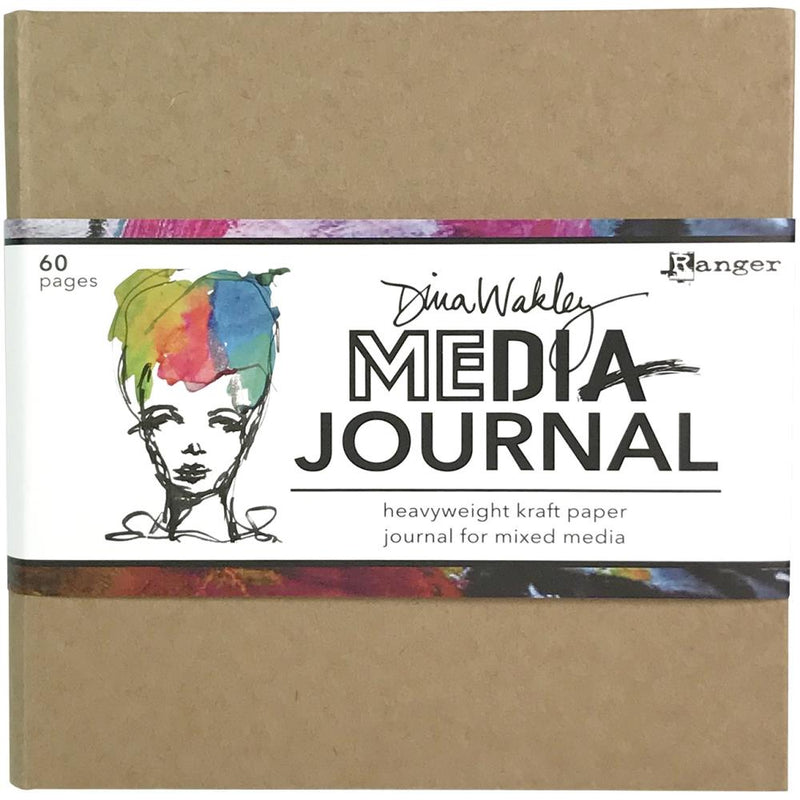 Dina Wakley MEdia Journal 6"X6" - Kraft, MDJ76162