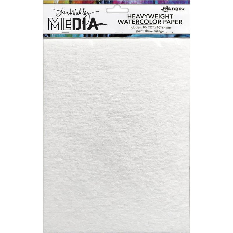 Dina Wakley MEdia - Heavyweight Watercolor Paper 10Pc, 7.5x10, MDJ76629