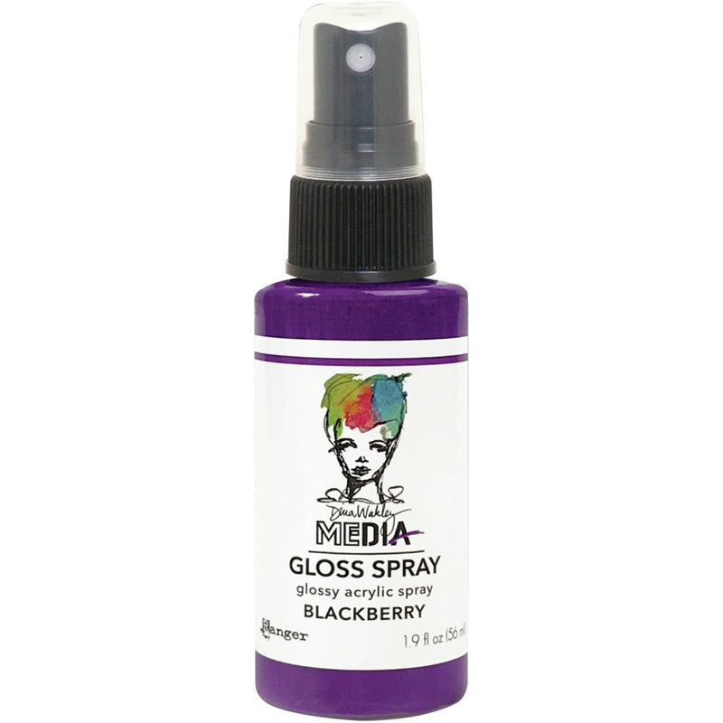 Dina Wakley MEdia - Gloss Spray 1.9oz - Blackberry, MDO73666