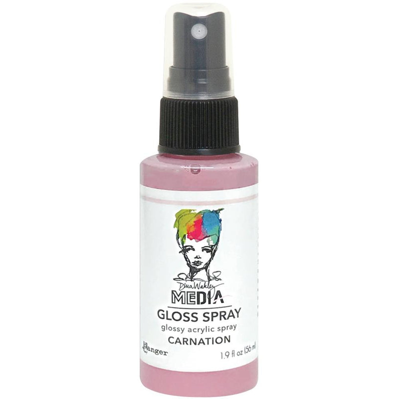 Dina Wakley MEdia - Gloss Spray 1.9oz - Carnation, MDO73697