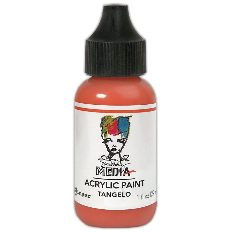 Dina Wakley Media Acrylic Paint 1oz, - Tangelo, MDQ75233 WAS $3.49