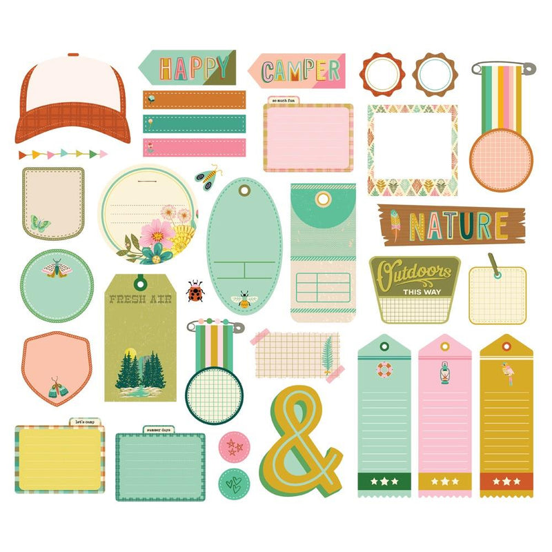 Simple Stories Bits & Pieces - Trail Mix - Journal Bits, MIX20319