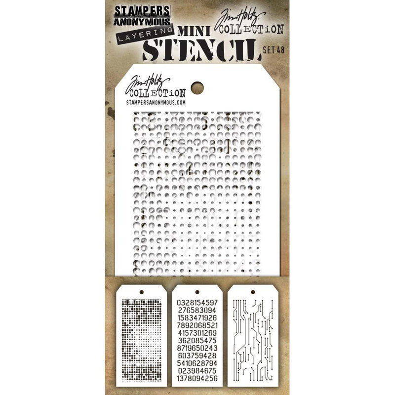 Stampers Anonymous Mini Layering Stencil Set 3Pc - Set