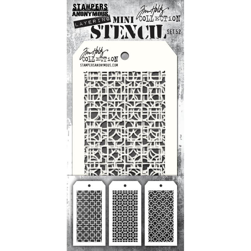 Stampers Anonymous Mini Layering Stencil Set 3Pc - Set