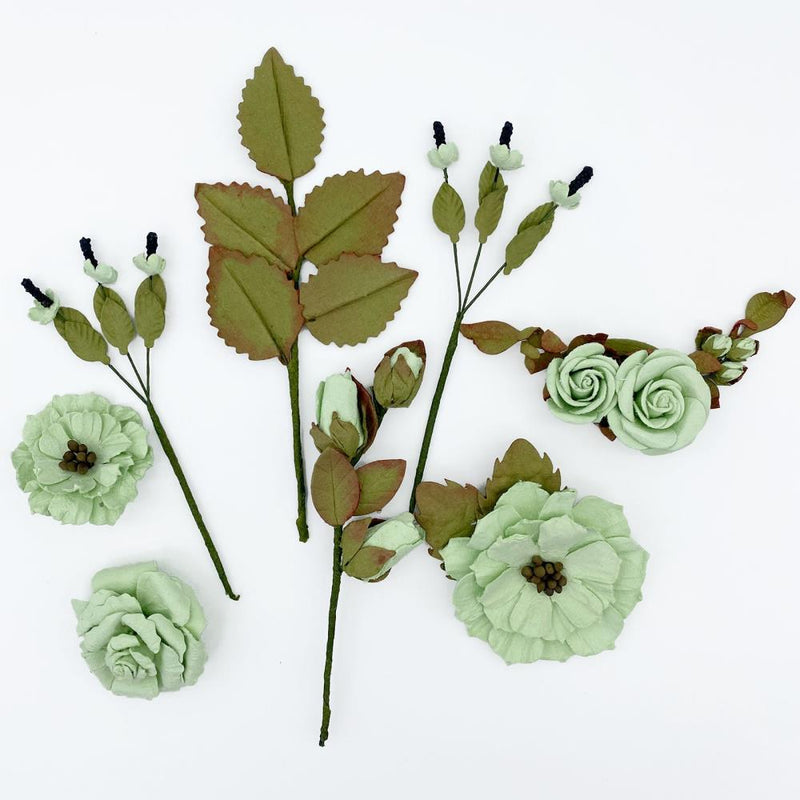 49 and Market Paper Flowers - Nature's Bounty - Pistachio, NB40322