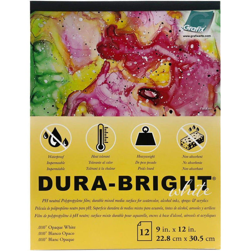 Grafix - Dura-Bright Opaque White Pad 9x12", P10DBOW