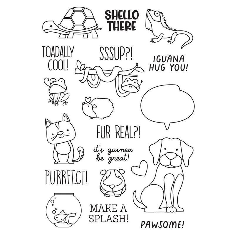 Simple Stories Clear Stamp Set- Pet Shoppe, PET19208