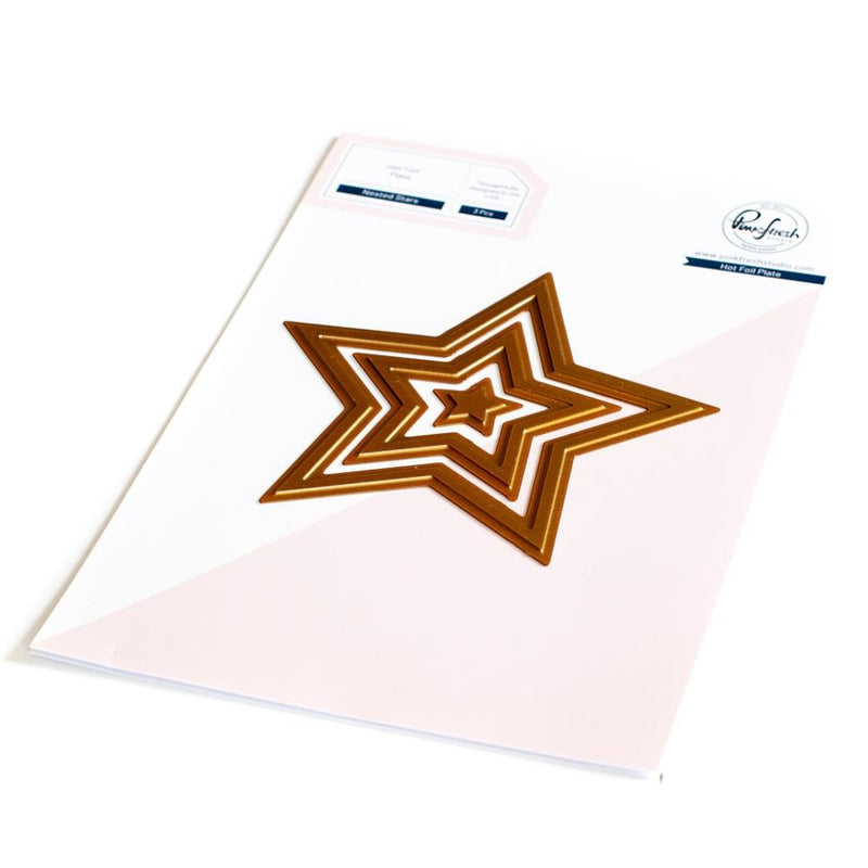 Pinkfresh Studio Hot Foil Plates - Nested Stars, PF148422