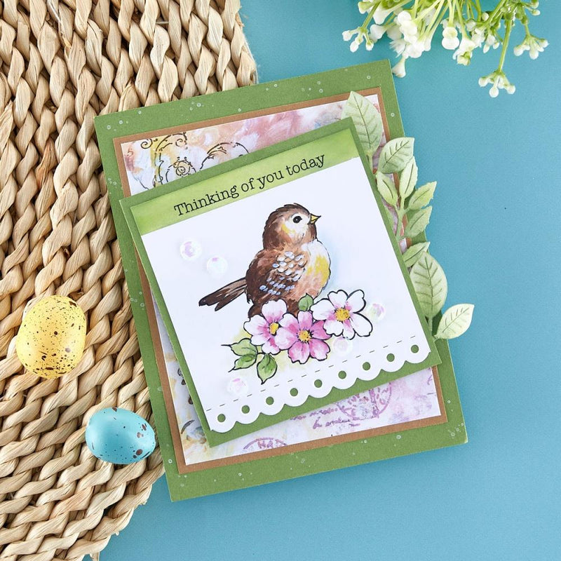 Stampendous Quick Card Backgrounds - Hope of Spring, QC-003