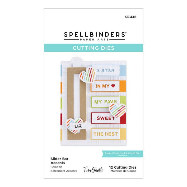 Spellbinders - Slider Bar Accents Dies- Birthday Celebrations Collection, S3-448