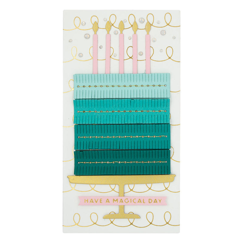 Spellbinders - Stitched Fringe Cake Dies- the Birthday Celebrations Collection, S3-452