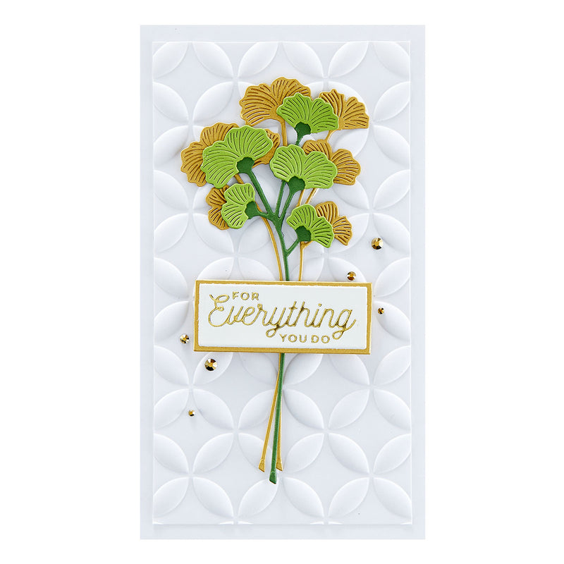 Spellbinders Etched Dies - Sealed Ginkgo, S3-462