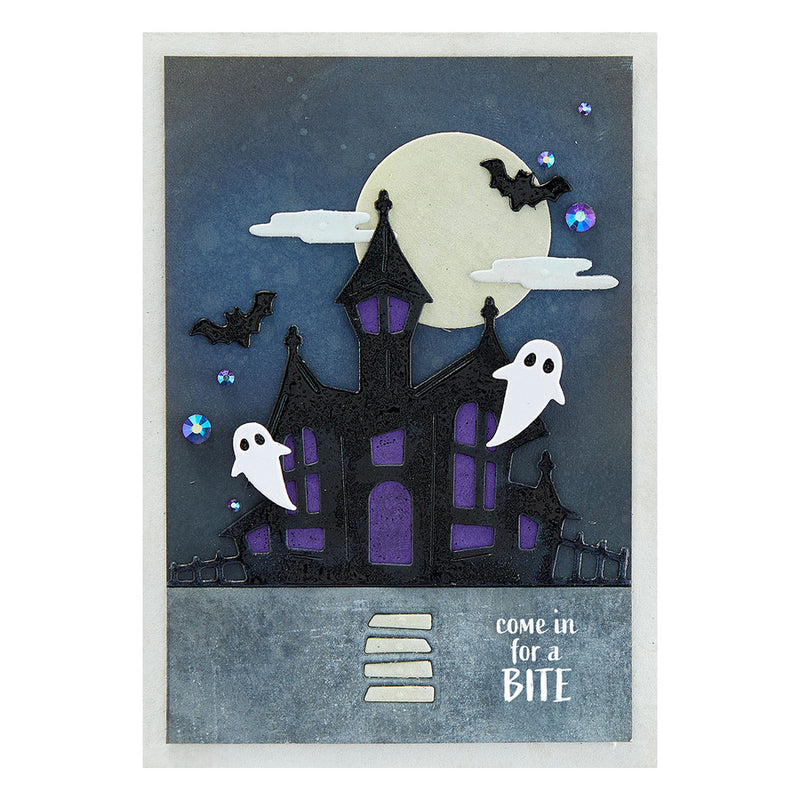 Spellbinders Etched Dies - Haunted House, S3-468