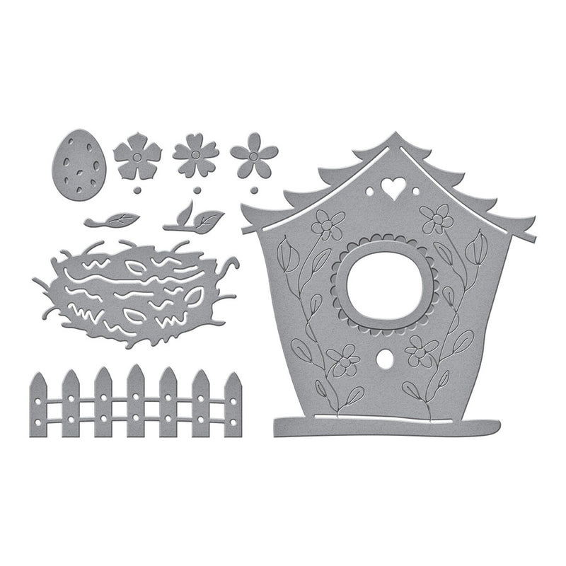 Spellbinders - Build a Spring Birdhouse Etched Dies, S4-1105 by Vicki Papaioannou