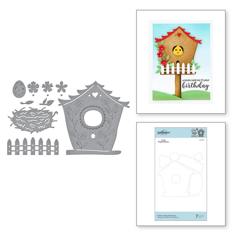 Spellbinders - Build a Spring Birdhouse Etched Dies, S4-1105 by Vicki Papaioannou