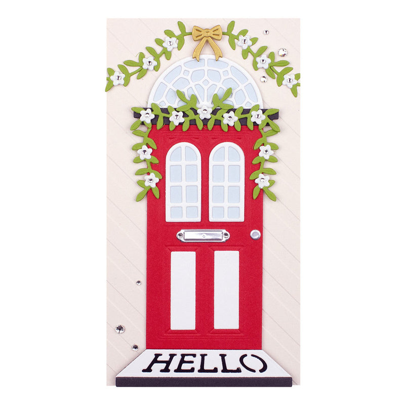 Spellbinders Etched Dies - Open House Door Base, S4-1131