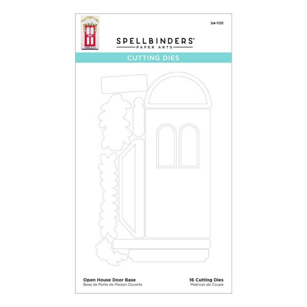 Spellbinders Etched Dies - Open House Door Base, S4-1131