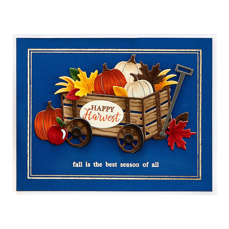 Spellbinders Etched Dies - Wagon Full of Fall, S4-1133 by Nichol Spohr