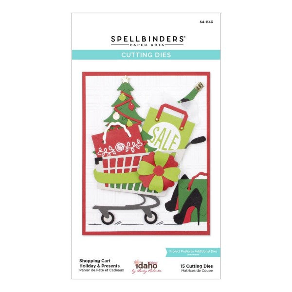 Spellbinders Shopping Cart Holiday & Presents Etched Dies, S4-1143