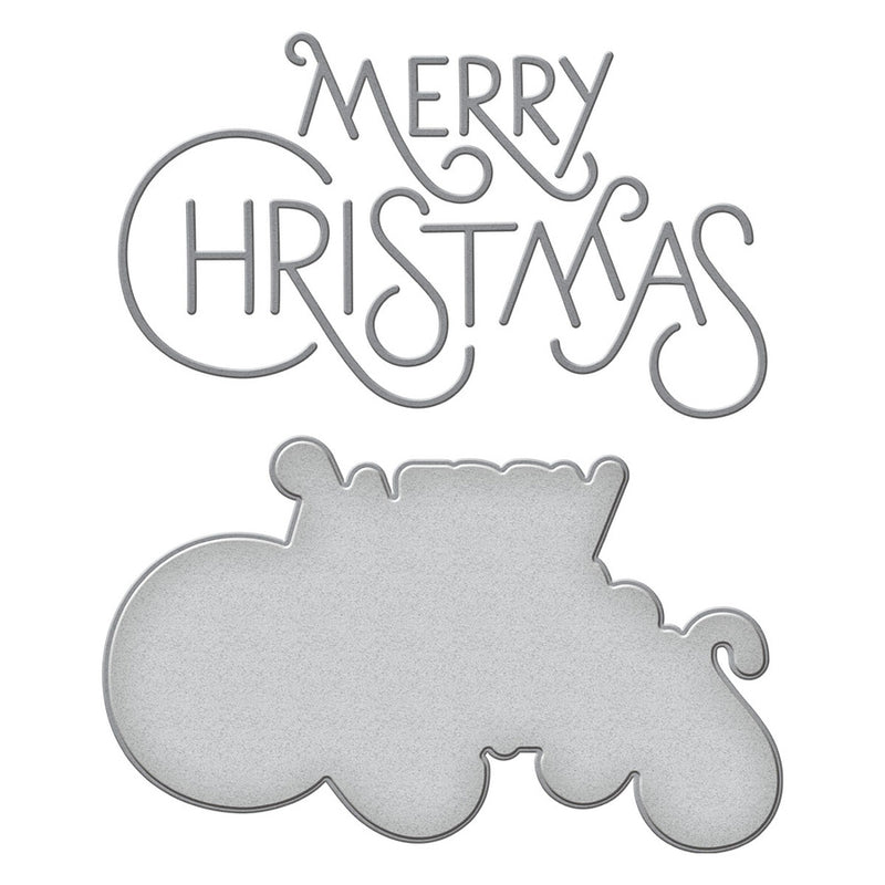 Spellbinders Etched Dies - Sytlish Merry Christmas, S4-1222