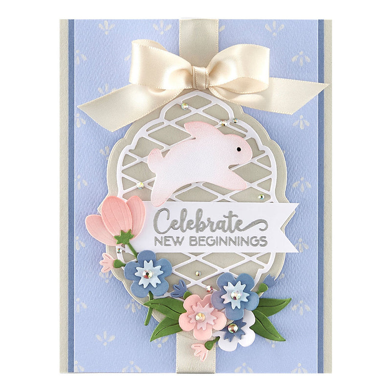 Spellbinders Etched Dies - Spring Label Motifs, S4-1238