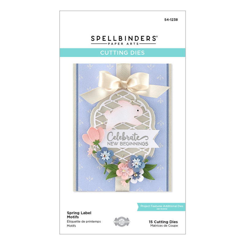 Spellbinders Etched Dies - Spring Label Motifs, S4-1238