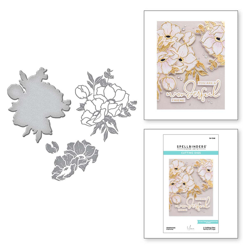 Spellbinders Etched Dies - Anemones, S4-1246