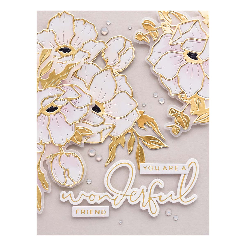 Spellbinders Etched Dies - Anemones, S4-1246